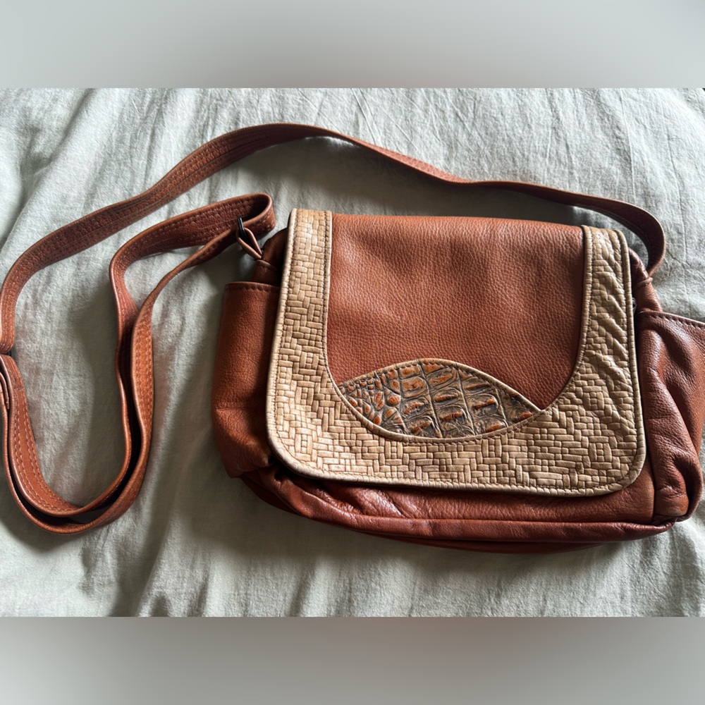Rare Vintage Exotic Leather Crossbody Bag